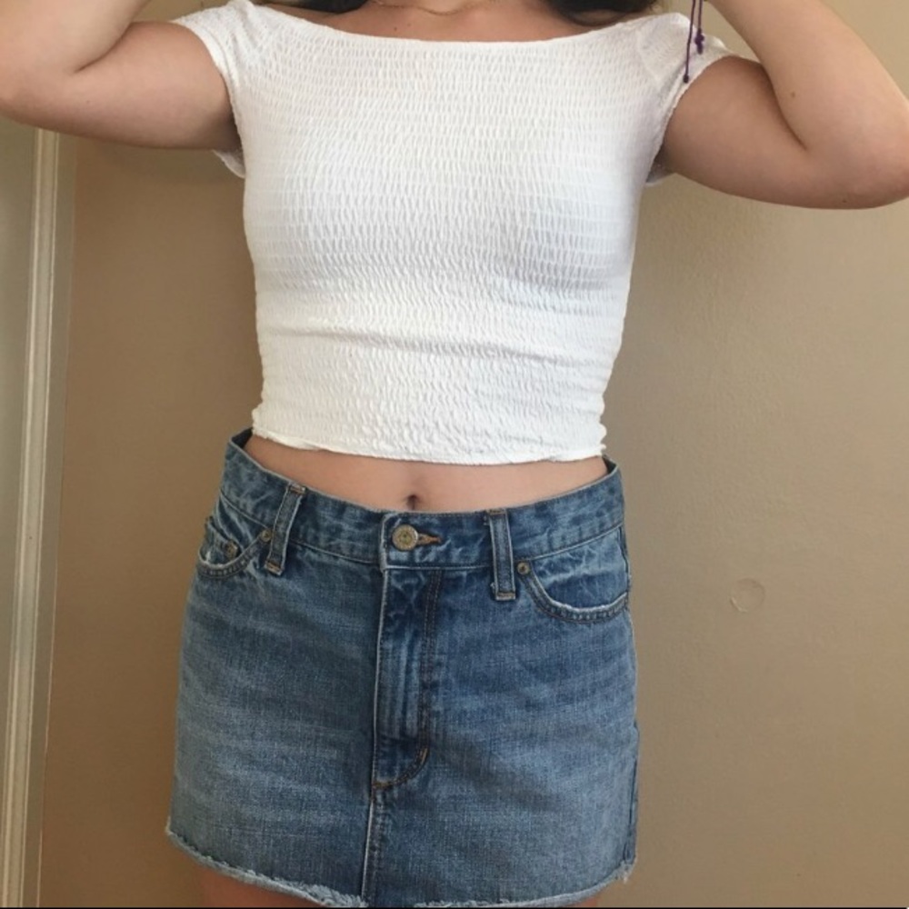 FREE PEOPLE DENIM SKIRT